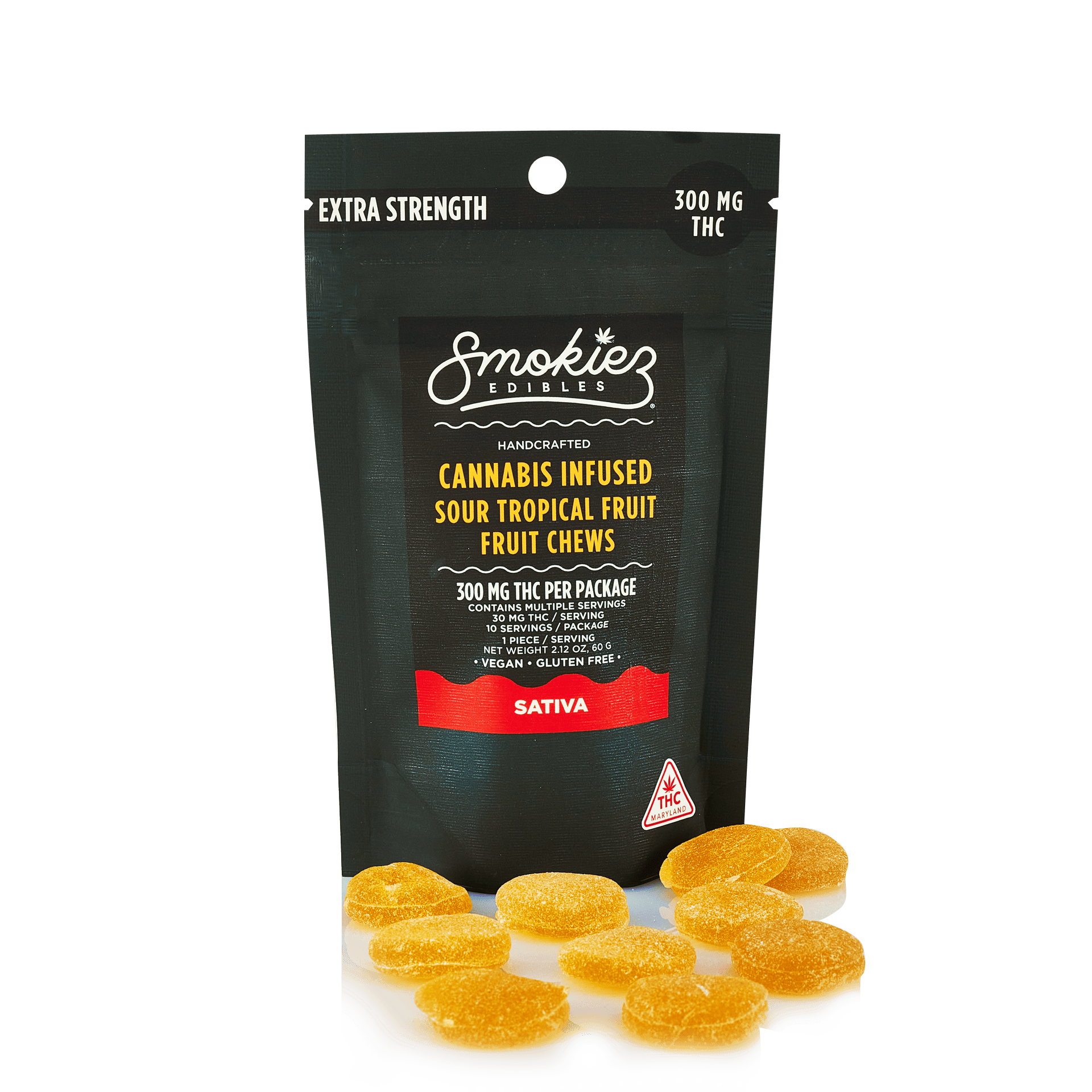 Smokiez Sour Tropical Fruit Sativa [30mg] by Curio Wellness™