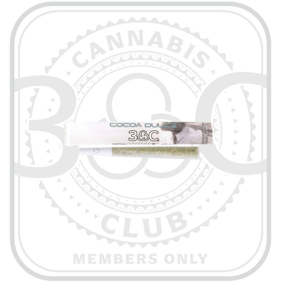 3C Cannabis 3C Cocoa Dulce Preroll 1g (Members Only Pricing) Weedmaps