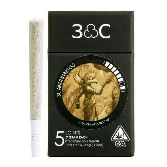 3C | Anunnaki OG | Prerolls 5pk - 3.5g