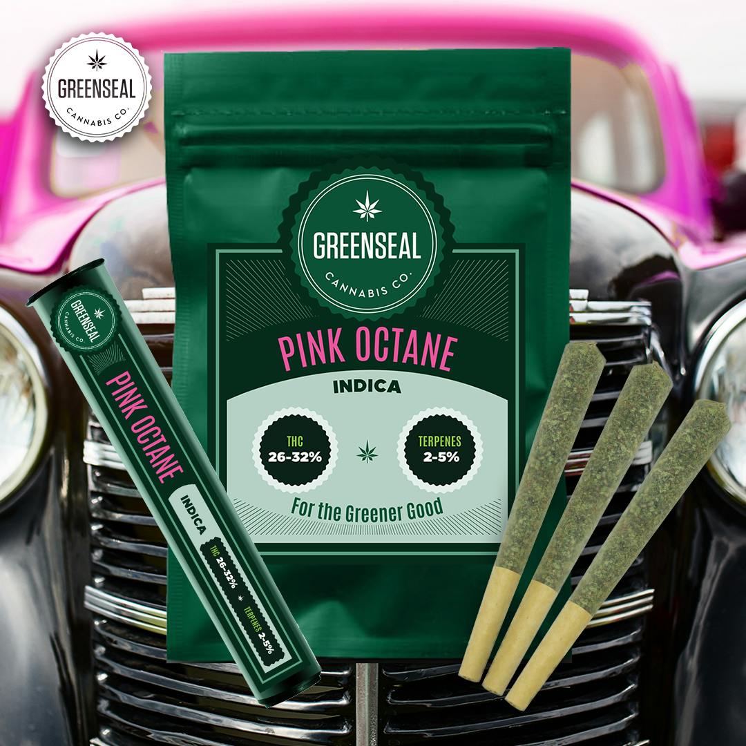 GreenSeal Cannabis Co Pink Octane 3.5g Flower Ontario Weedmaps