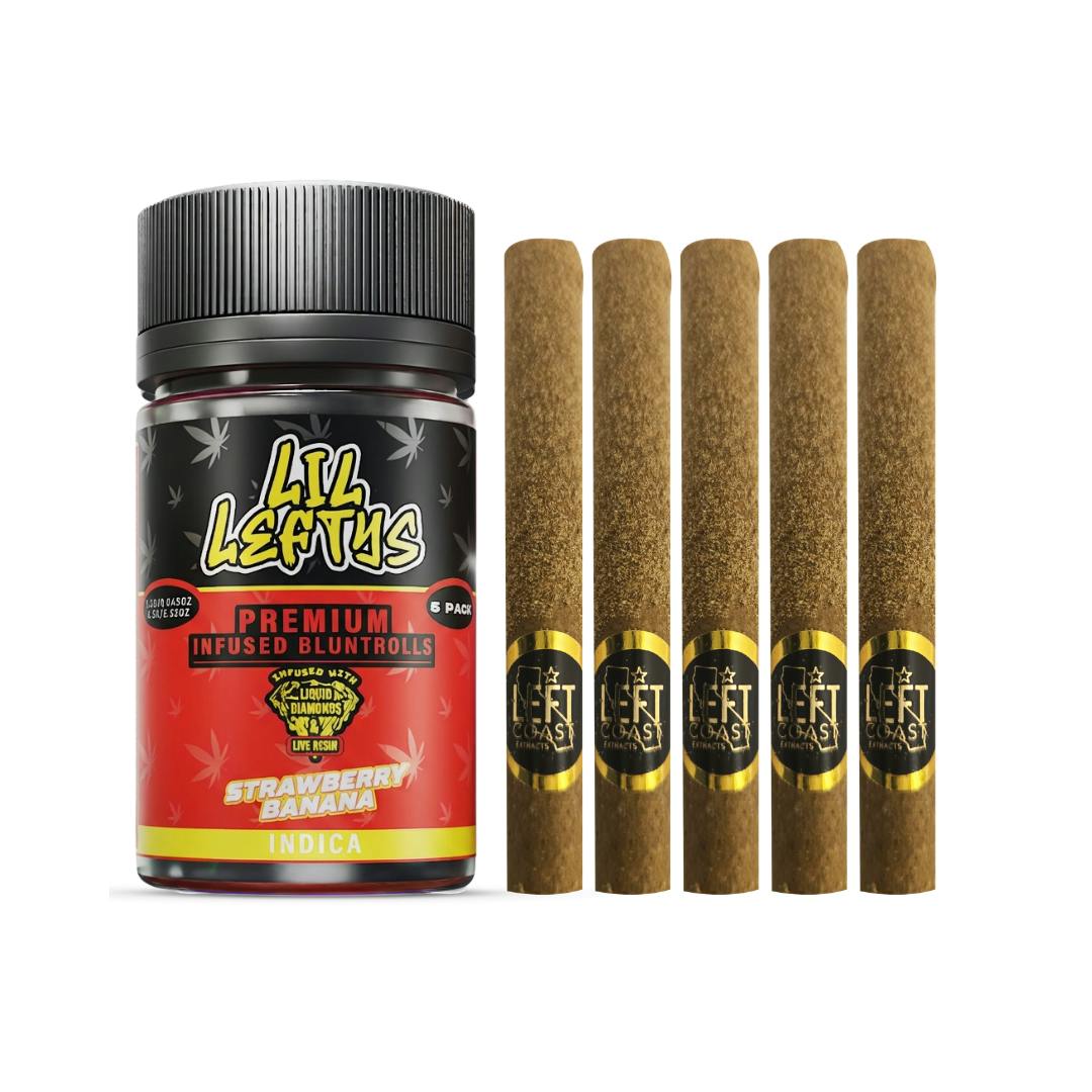 Lil Lefty's - MINI BLUNTS - Strawberry Banana **6.5 grams**