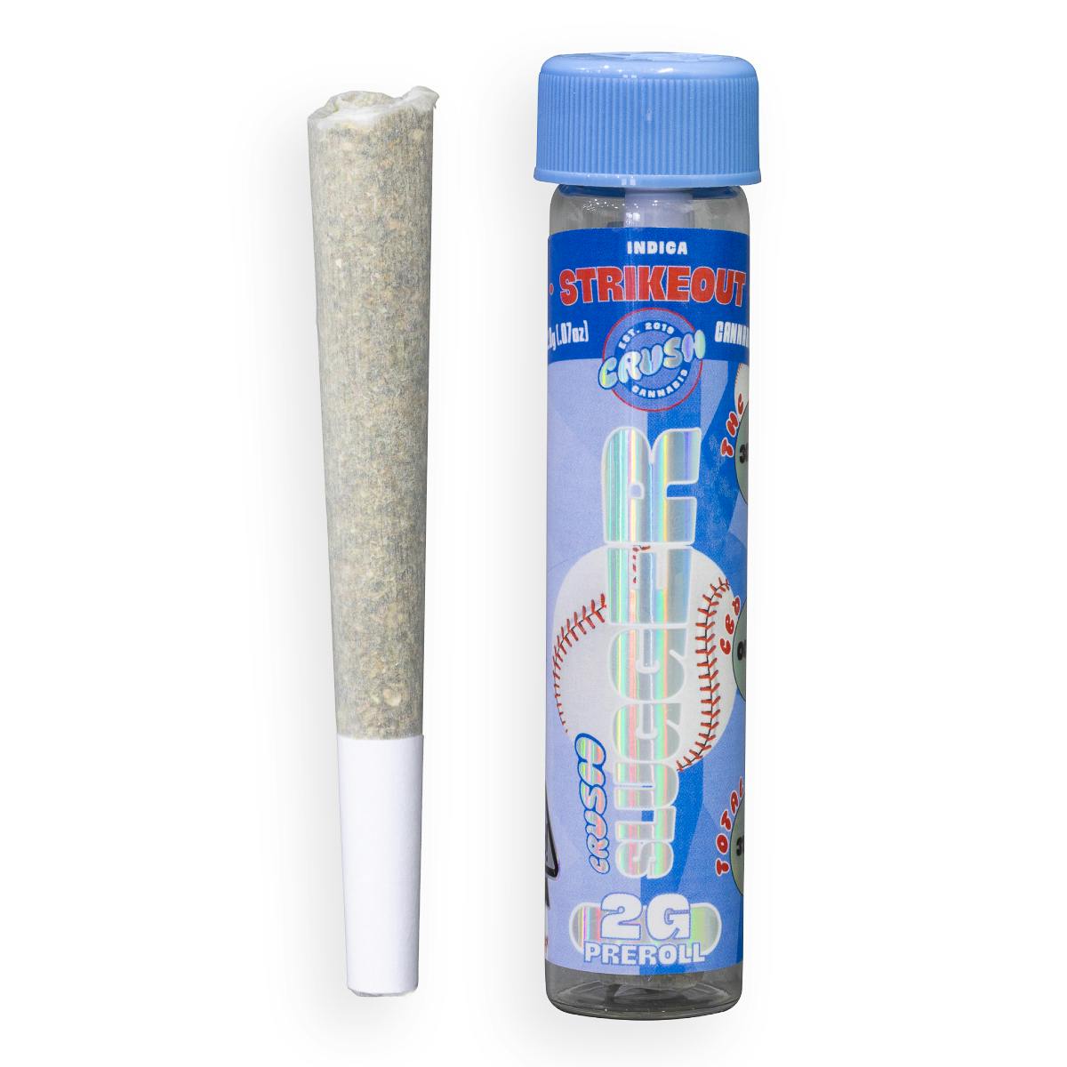 Crush Cannabis 2g Slugger - Strikeout - Pre-roll - Crush Cannabis