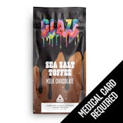 Glaze | Sea Salt Toffee Milk Chocolate Bar | 1000mg