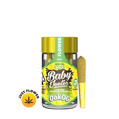 Jeeter Oak OG · Baby Minis · 0.5g each · 6pk, Pre-Rolls