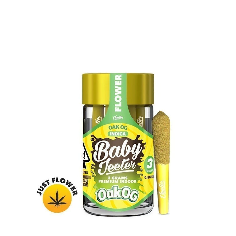 Jeeter Oak OG · Baby Minis · 0.5g each · 6pk, Pre-Rolls