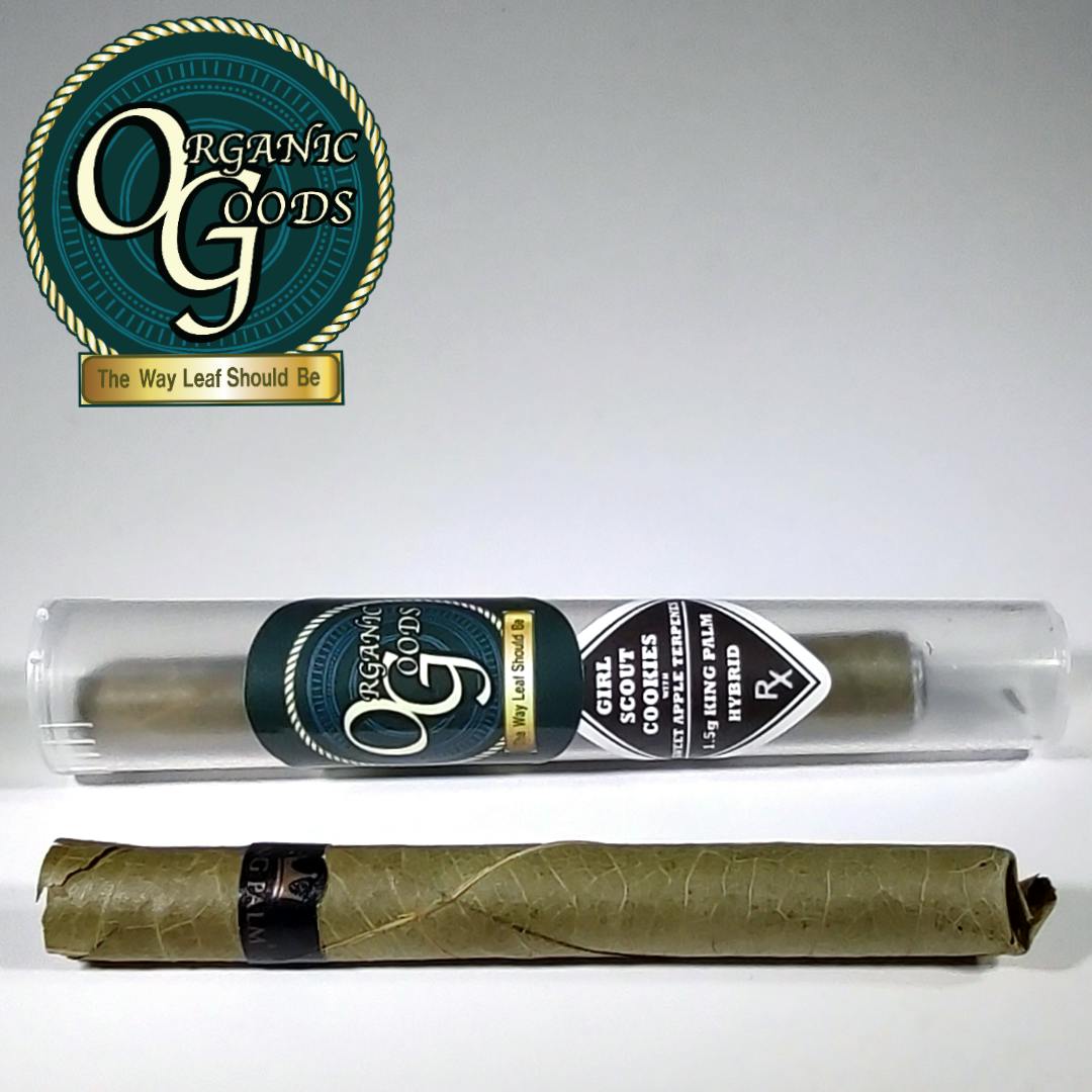 Organic Goods Organic Goods King Palm w/ Terpenes Girl Scout Cookies 1.5 G Weedmaps