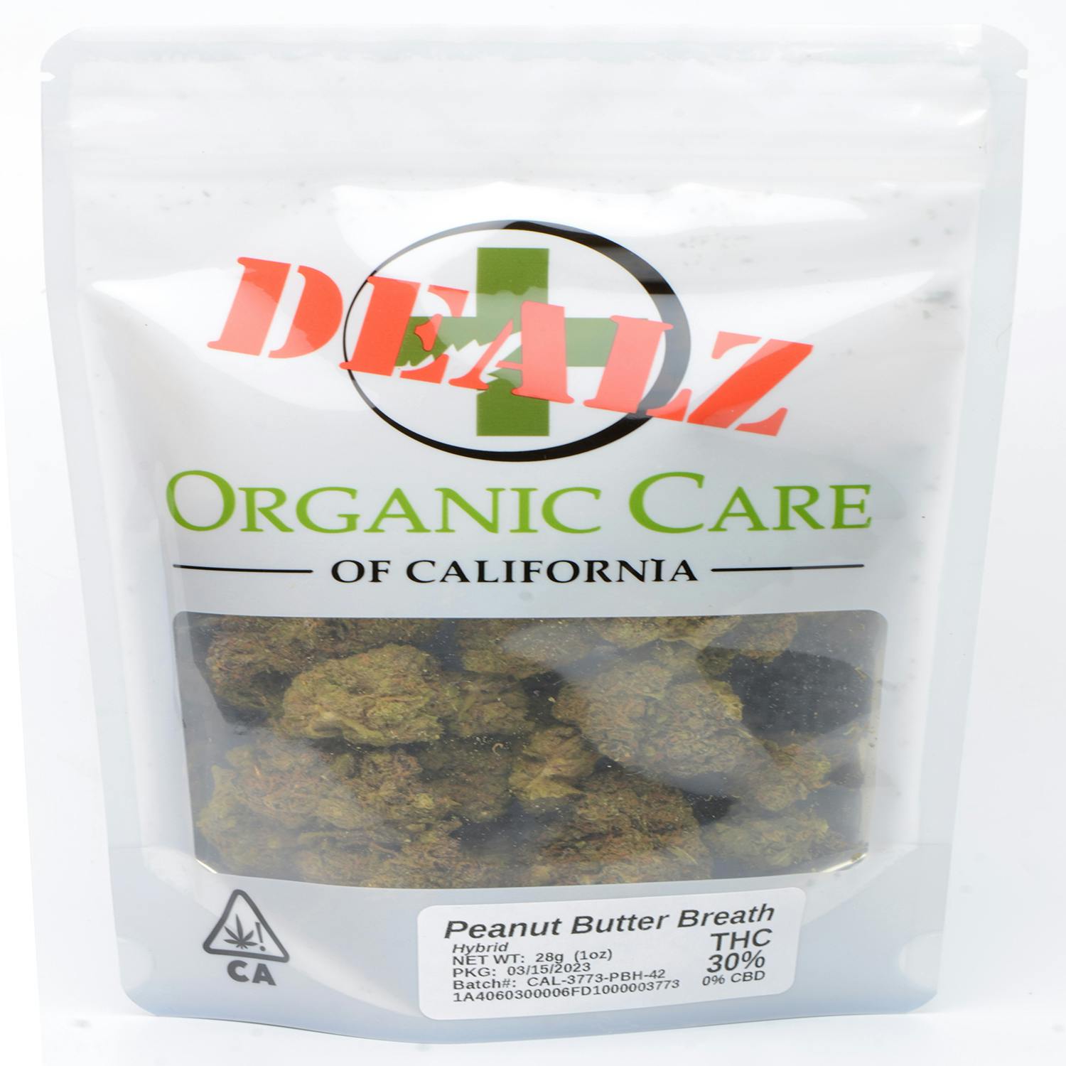 (30) Peanut Butter Breath (28g) HYBRID Organic Care of California