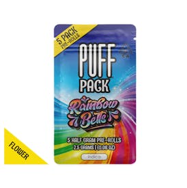 Rainbow Belts - indica - 5 pack pre-rolls - 2.5 gram