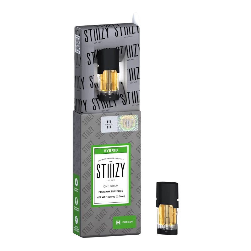 STIIIZY Vape - PINK ACAI - PREMIUM THC POD 1G - IL, Cartridges