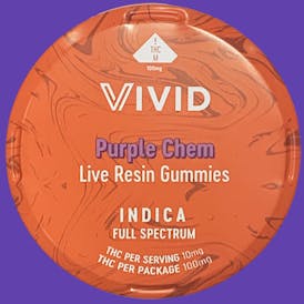 Vivid- Purple Chem Live Resin Gummies
