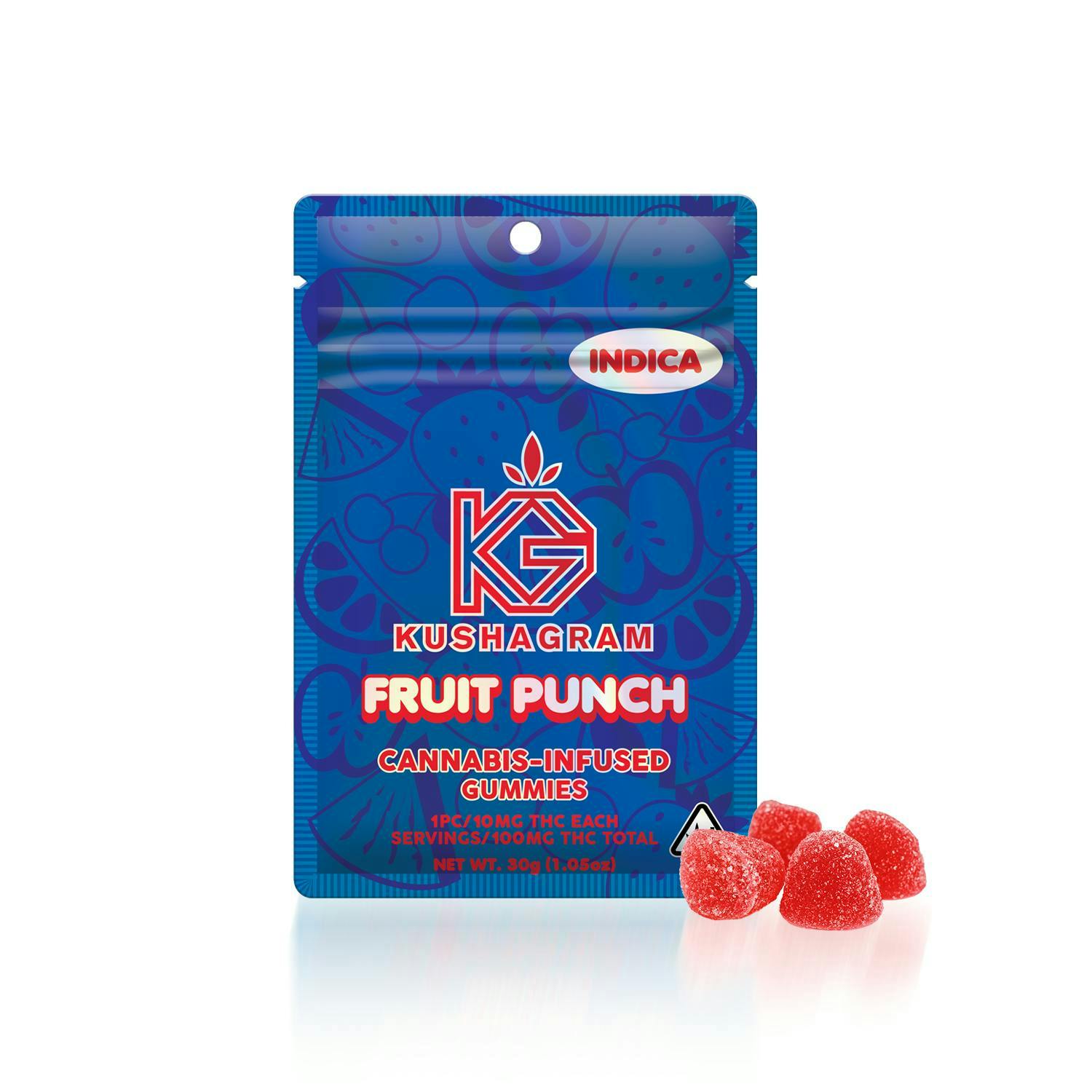 KUSHAGRAM: Fruit Punch Gummies - 100mg