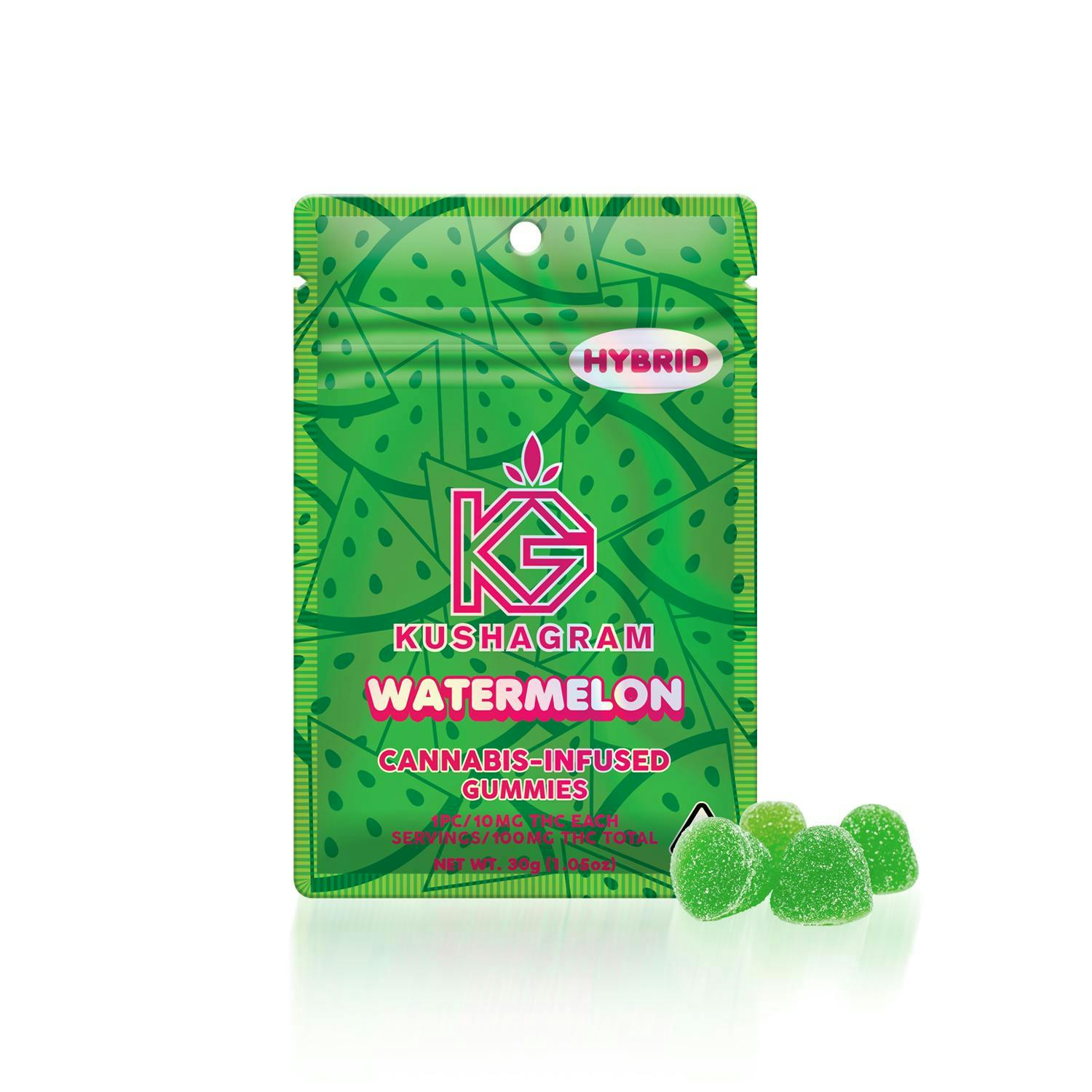 KUSHAGRAM: Watermelon Gummies - 100mg