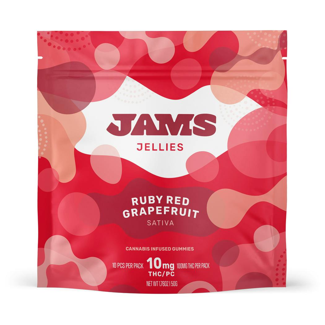 Jellies Ruby Red Grapefruit 100mg JAMS