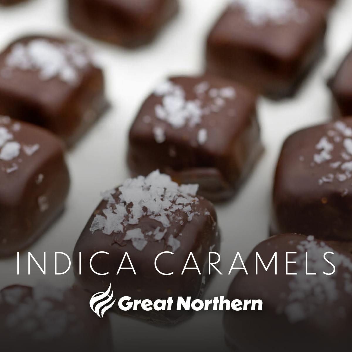 40mg Dark Chocolate Caramels (Indica) 1:1 THC:CBD