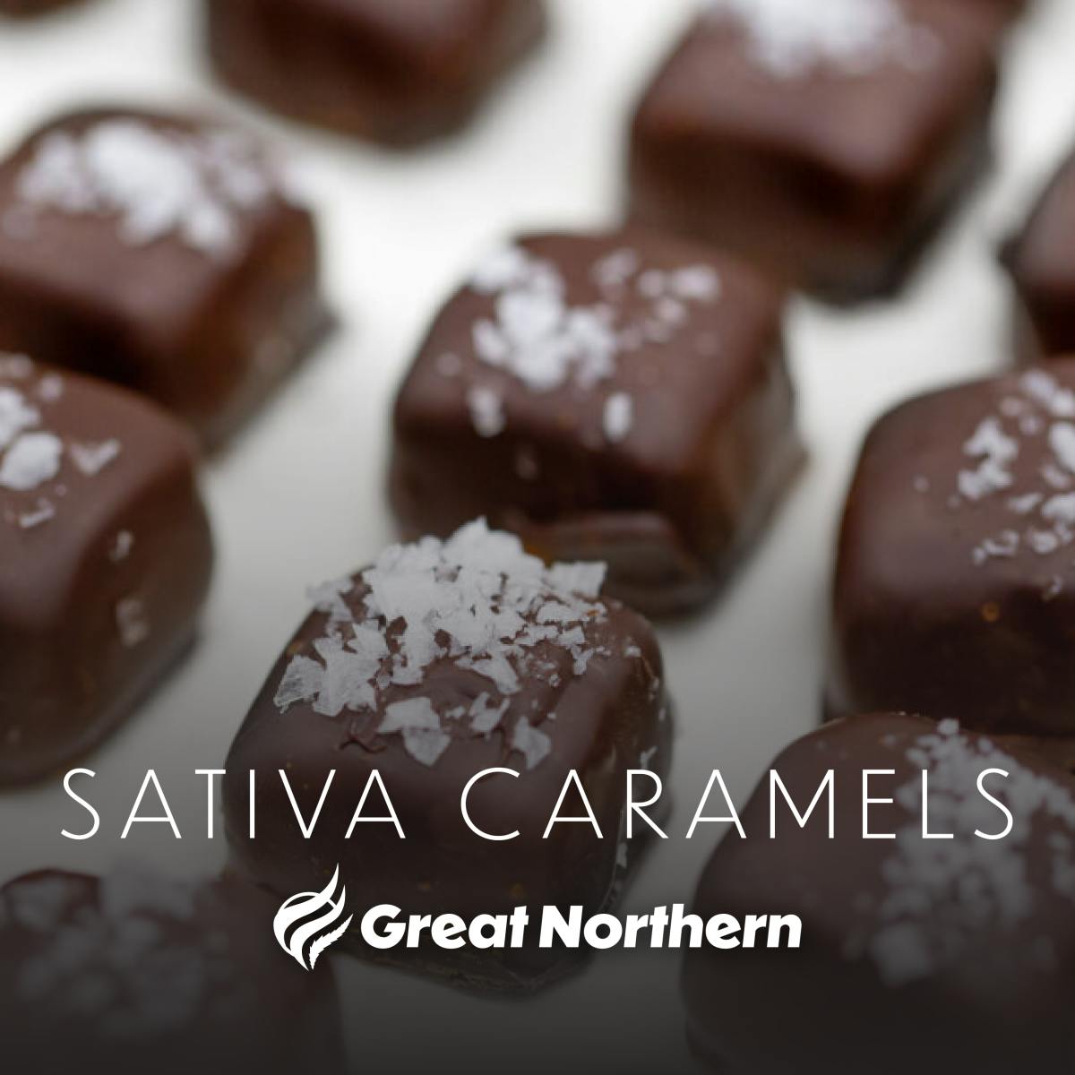 40mg Dark Chocolate Caramels (Sativa) 1:1 THC:CBD