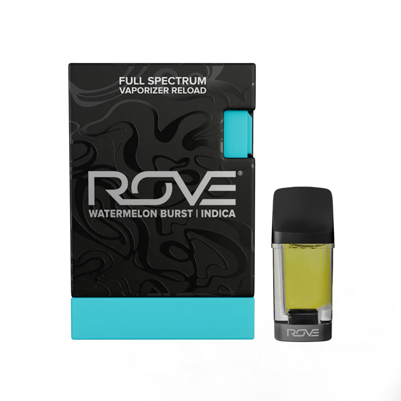 Rove Watermelon Burst · Melted Diamond Live Resin Vaporizer · 1.0g (Reload), Cartridges