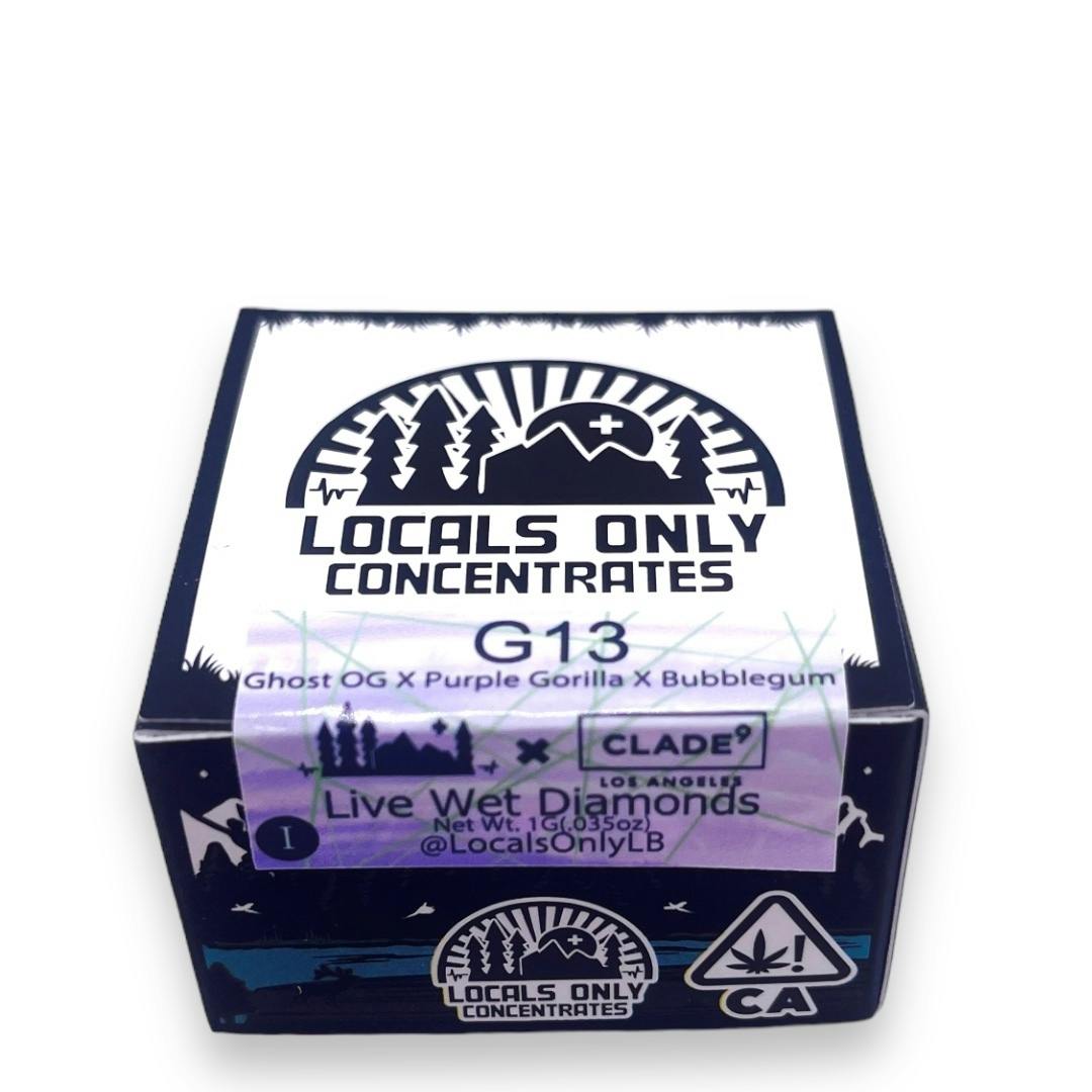 G13 Live Wet Diamonds Locals Only Concentrates