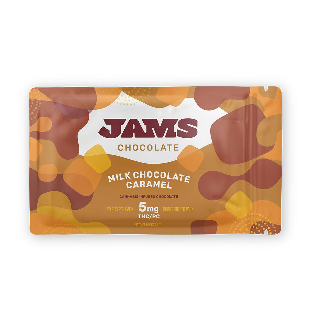 Chocolates Milk Chocolate Caramel 100mg JAMS Florida