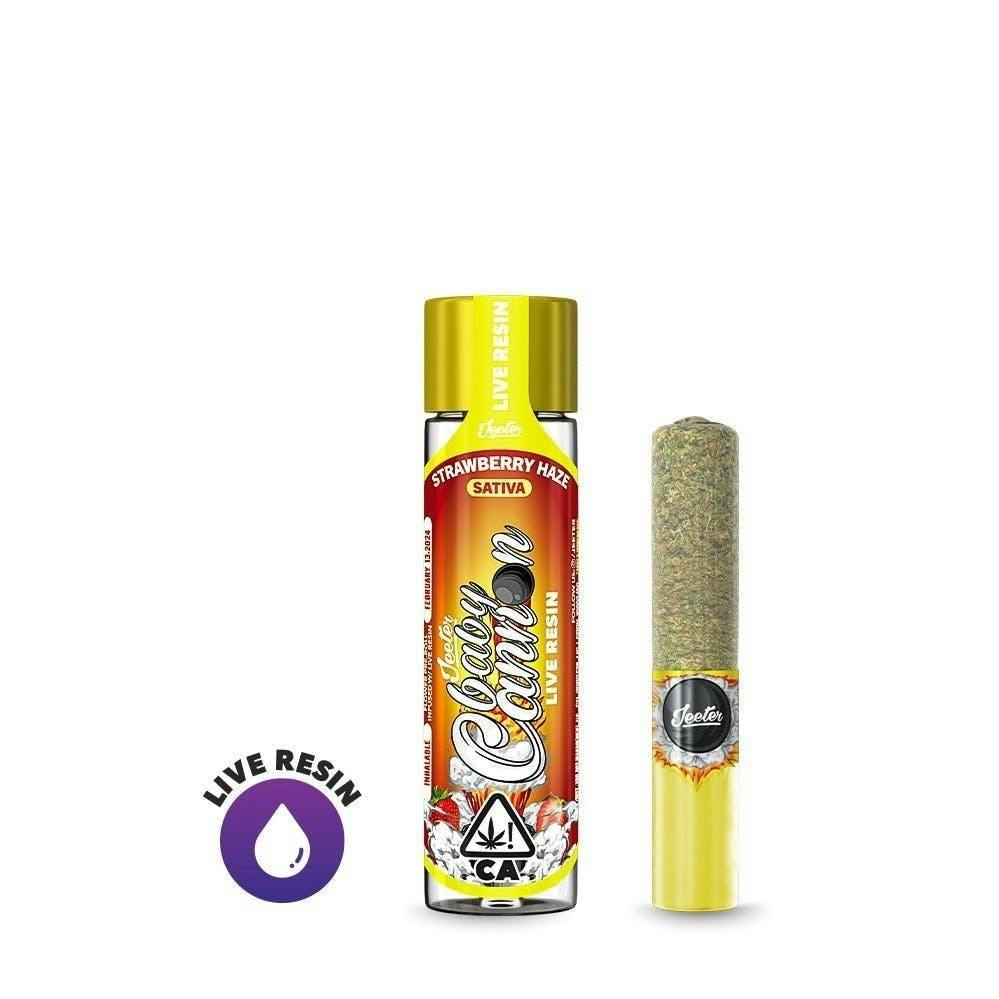 Jeeter Live Resin Infused - Baby Cannon - Strawberry Haze