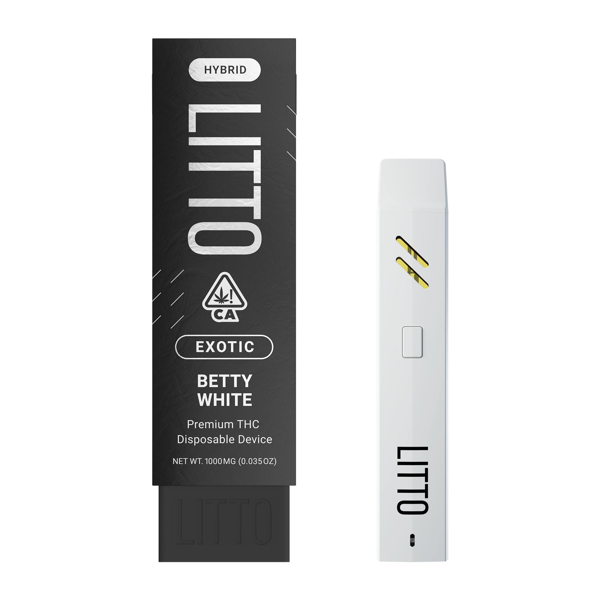 LITTO - Exotic Betty White - Premium All-In-One THC Vape Pen - 1G - LITTO
