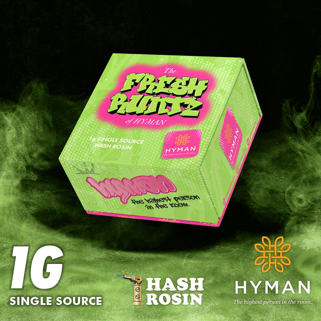 Fresh Runtz of HYMAN | 1G Single Source Hash Rosin | HYMAN | REC