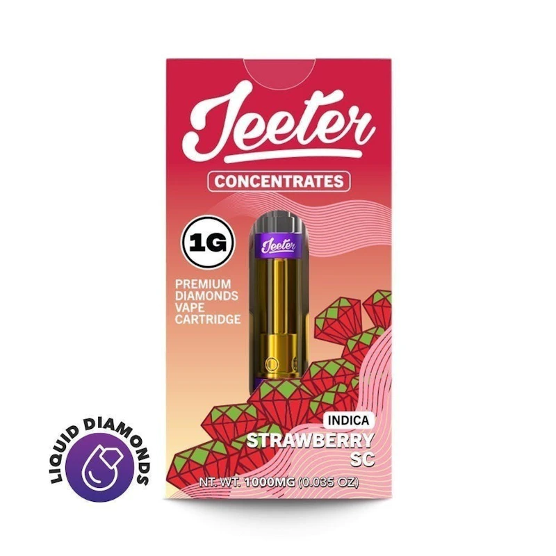 Jeeter Strawberry SC · Premium Diamonds Cartridge · 1g, Cartridges