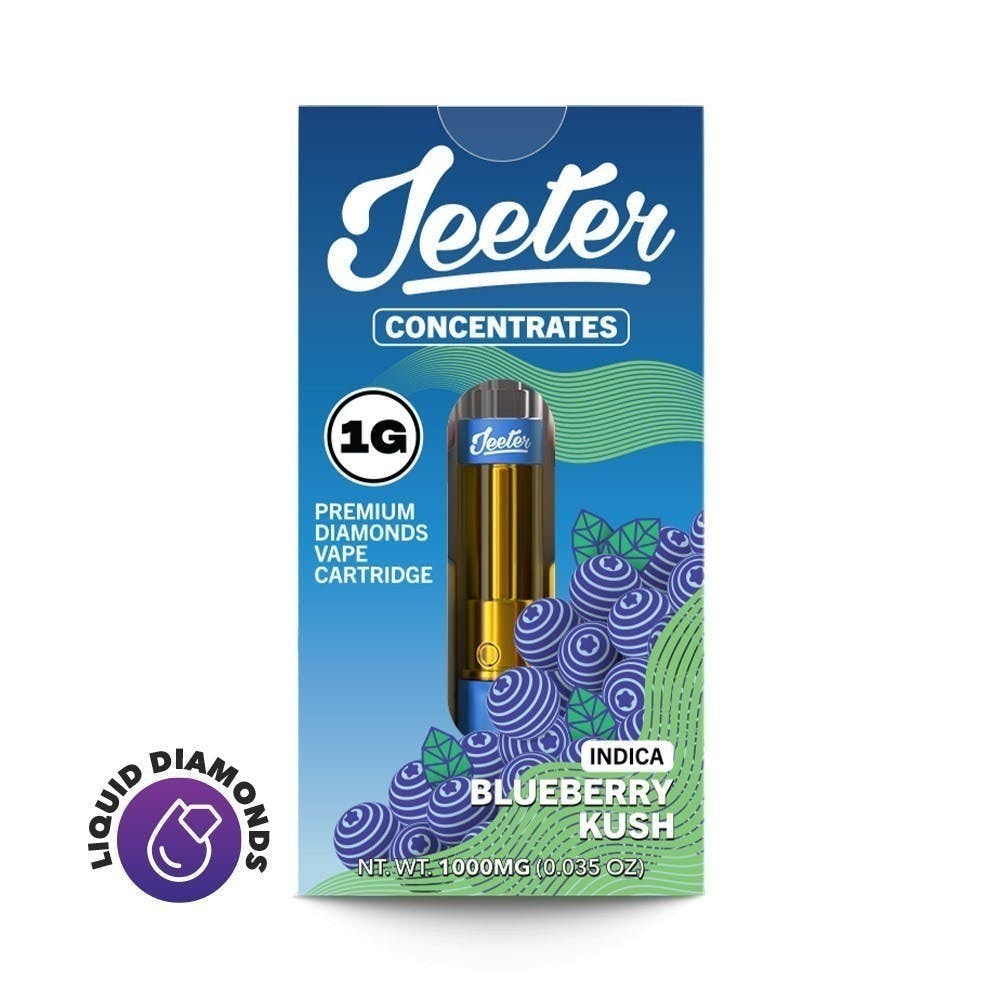 Jeeter · Blueberry Kush · Premium Diamonds Cartridge