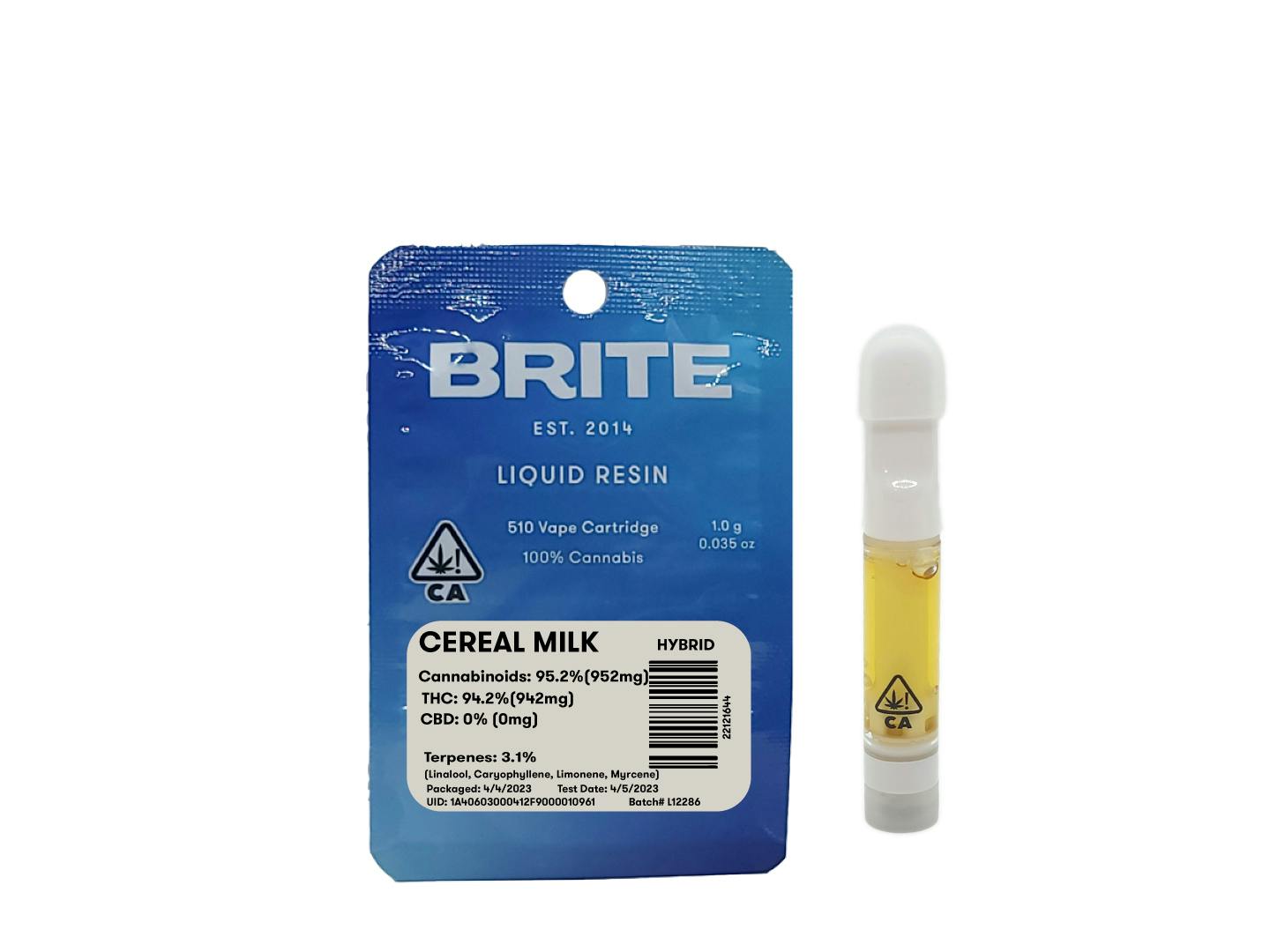 Cereal Milk - Liquid Resin 1g - Brite Labs