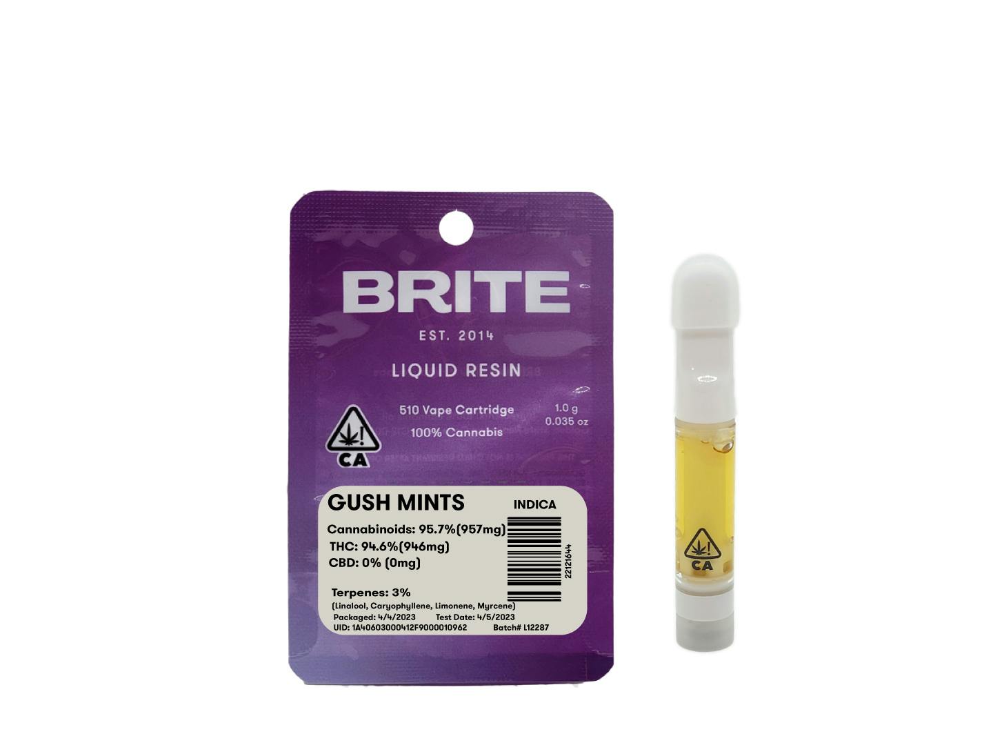 Gush Mints Liquid Resin 1g Brite Labs