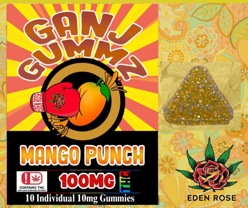 100MG Ganj Gummz - Mango Punch