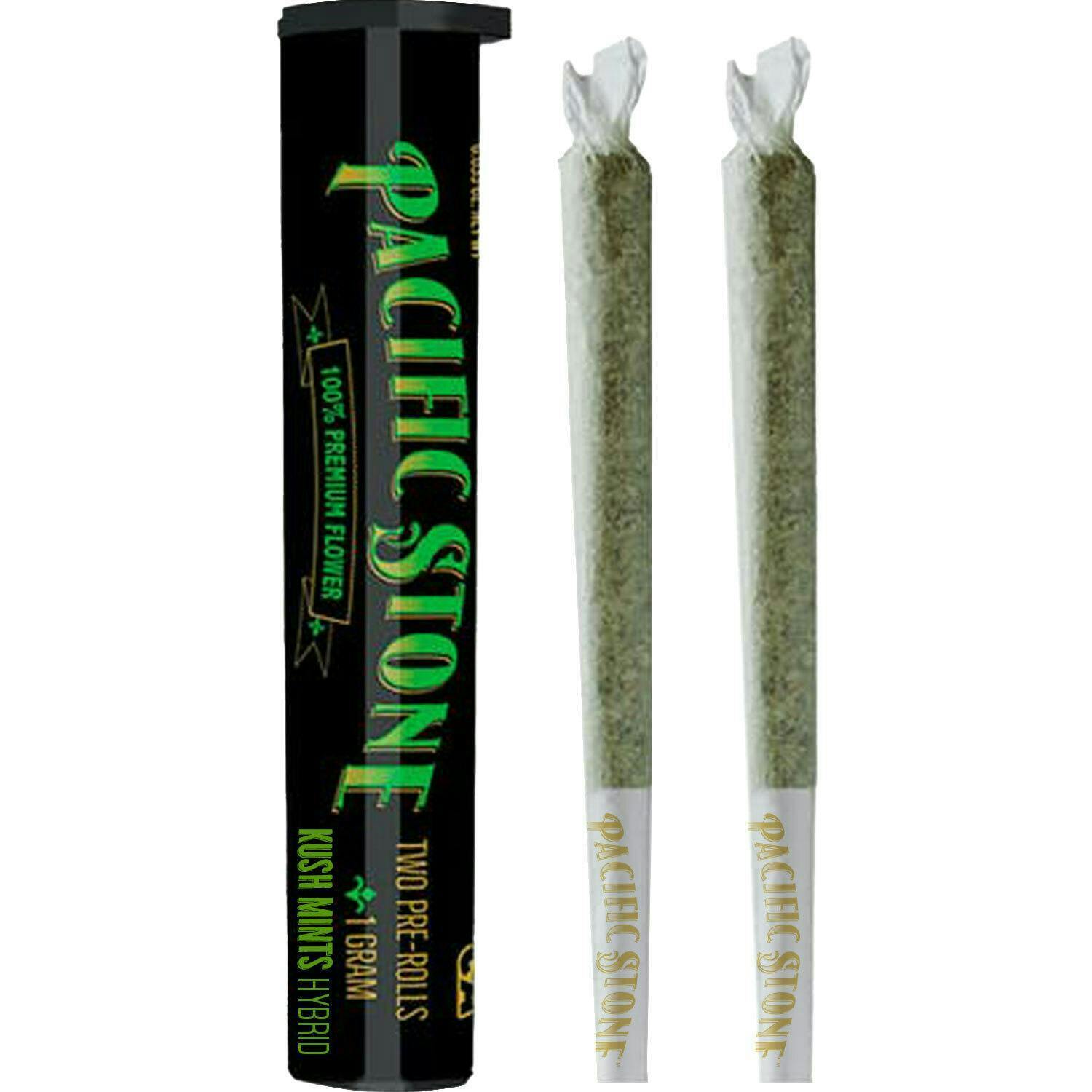 Pacific Stone | Kush Mints | Pre-Rolls | 0.5g each | 2pk