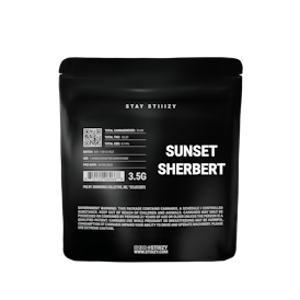 - SUNSET SHERBERT - 3.5G Black Label Mylar