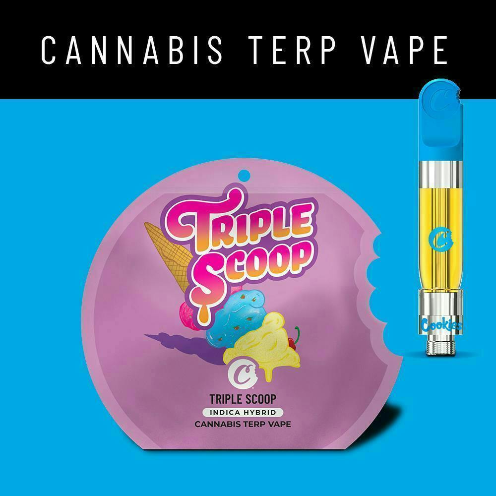 Cookies | Triple Scoop | Cartridge | 1g at Little Beach Harvest Dispensary