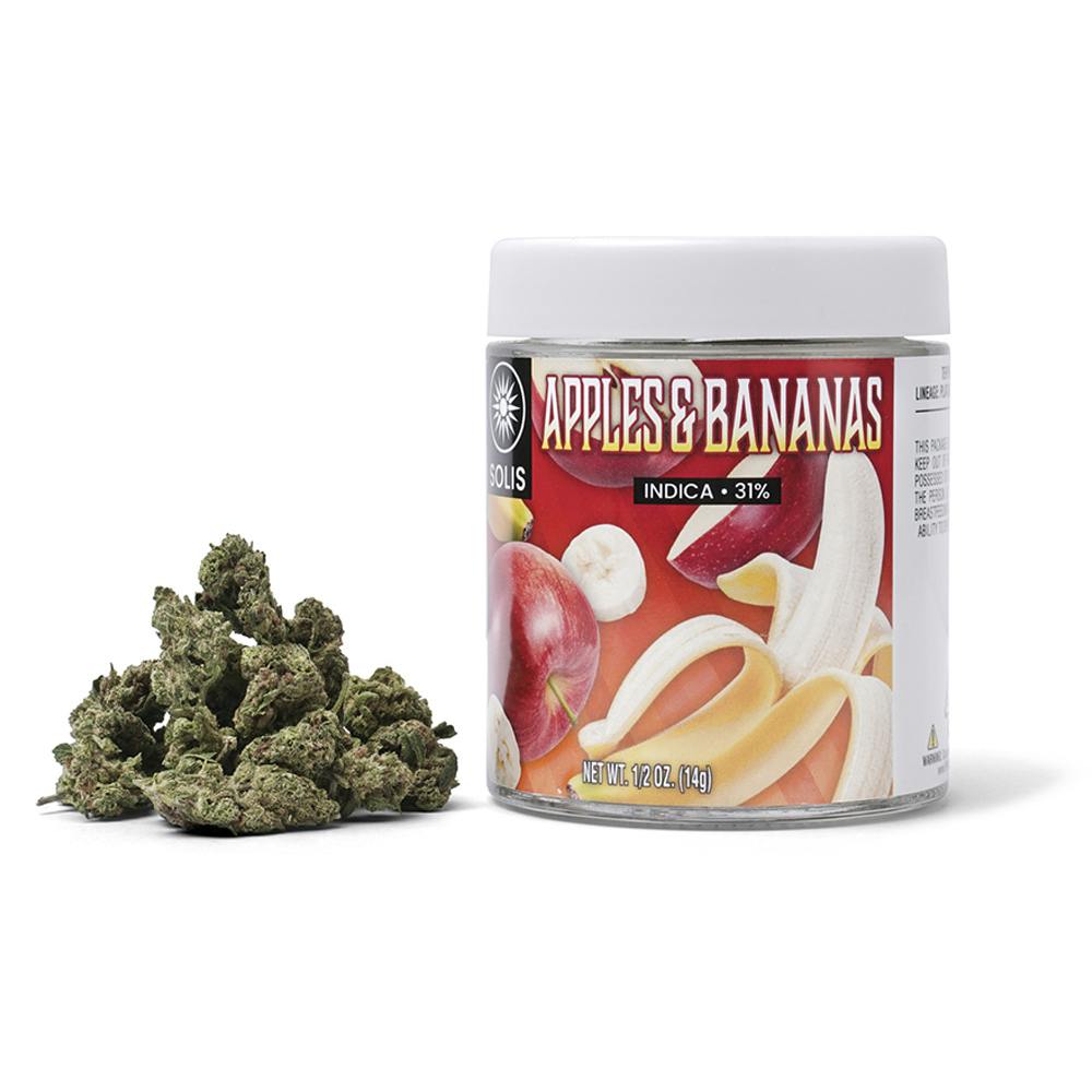 Apples & Bananas Jarred Flower (14G) Indica Solis