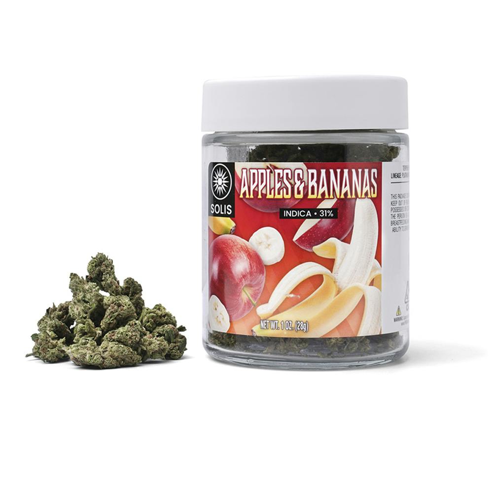 Apples & Bananas Jarred Flower (28G) Indica Solis