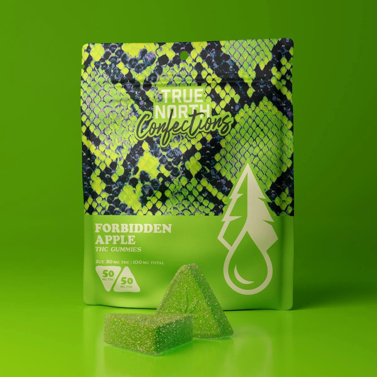 True North Collective | Forbidden Apple Gummies | 100mg | 2ct | 50mg/ea by True North Collective MI