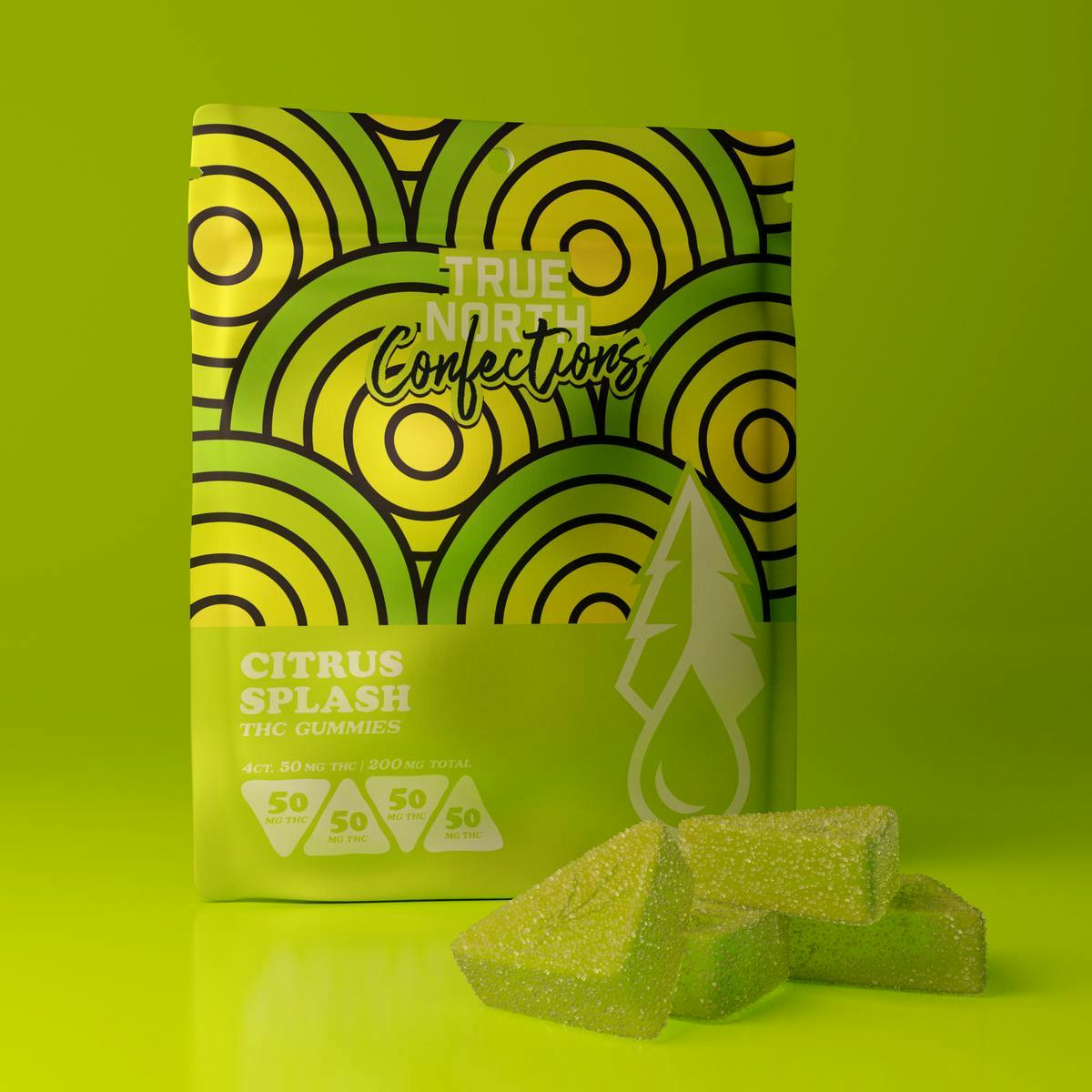 True North Collective | Citrus Splash Gummies | 200mg | 4ct | 50mg/ea by True North Collective MI