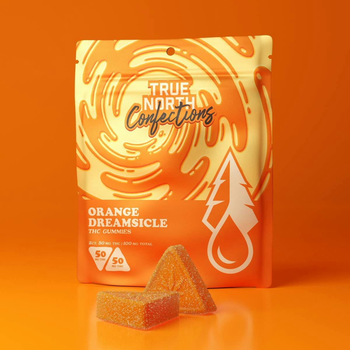 True North Collective | Orange Dreamsicle Gummies | 100mg | 2ct | 50mg/ea by True North Collective MI