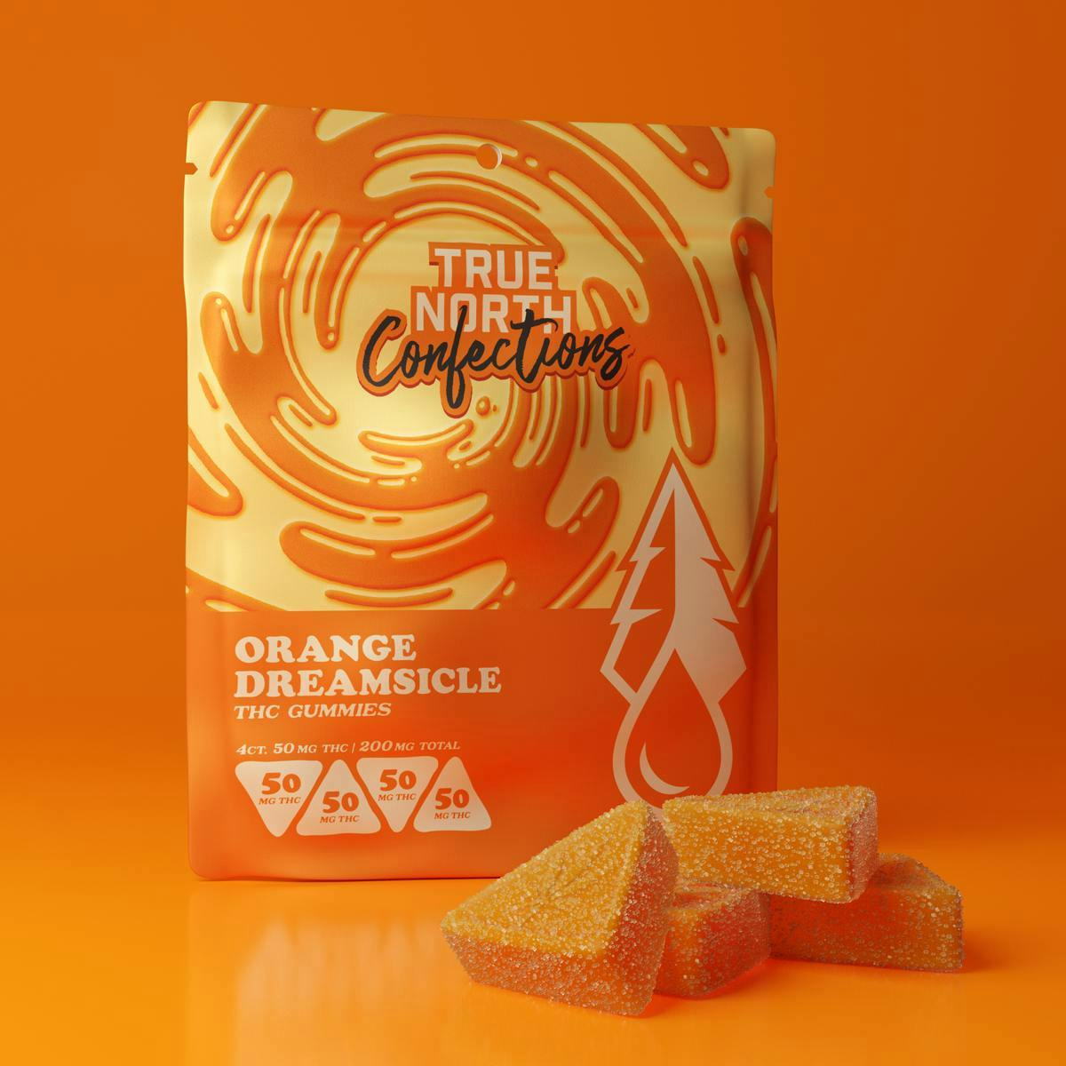 True North Collective | Orange Dreamsicle Gummies | 200mg | 4ct | 50mg/ea at Noxx Cannabis Ferndale Dispensary