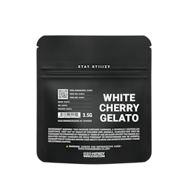 - WHITE CHERRY GELATO - 3.5G Black Label Mylar