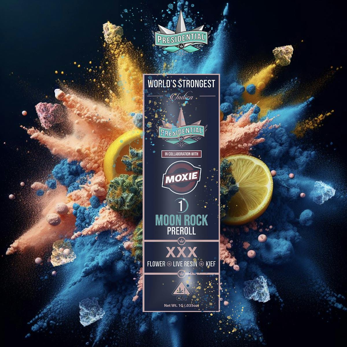 Presidential Moon Rock Preroll - XXX (1g)