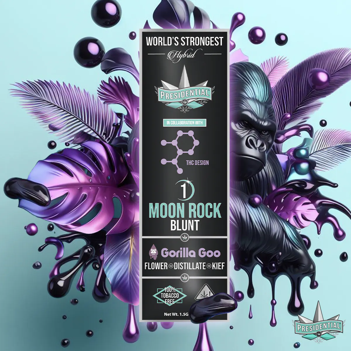 Presidential - Presidential - Gorilla Goo Moon Rock Blunt 1.5g Main Image