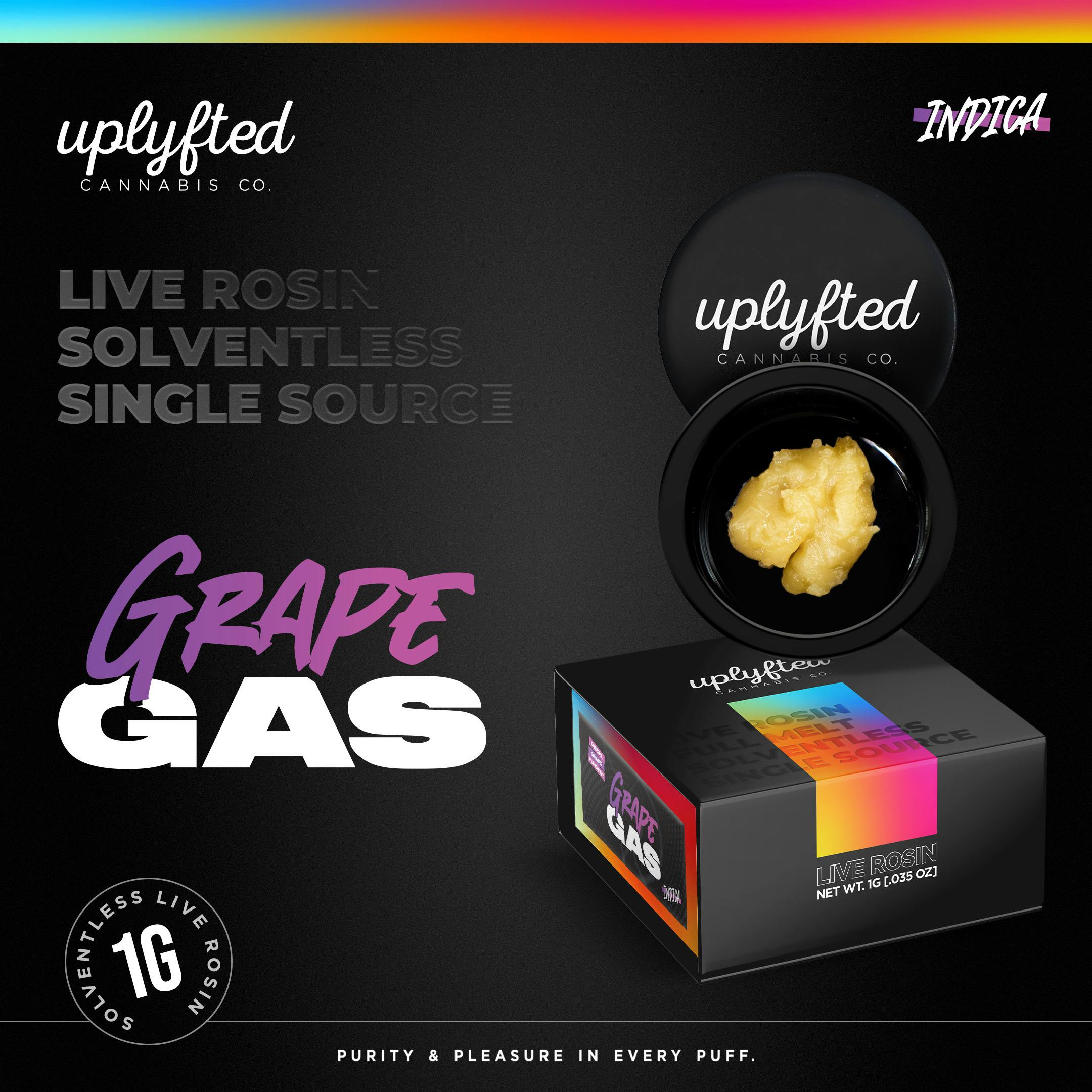 Grape Gas | Live Rosin | Cold Cure Badder | 1g