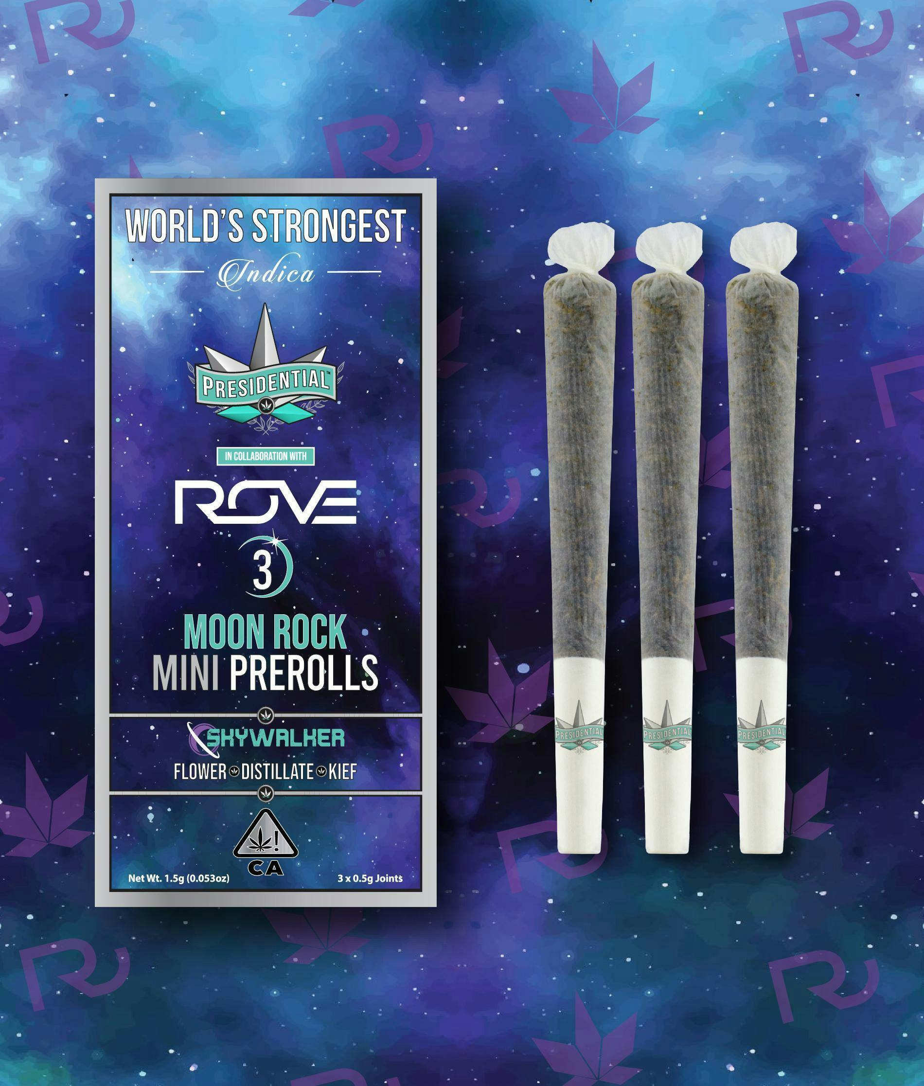 Presidential PeeWee Moon Rock Mini Prerolls Skywalker (1.5g