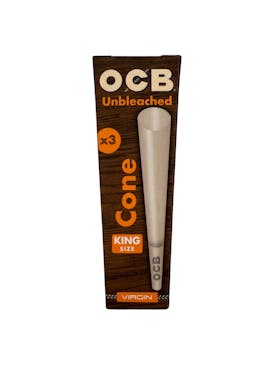 OCB Unbleached King Cones 3ct