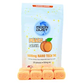 1000MG NANO THC GUMMIES - PEACH - SATIVA