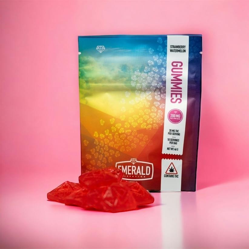 Strawberry Watermelon Gummies by Emerald Elevation Cannabis Co