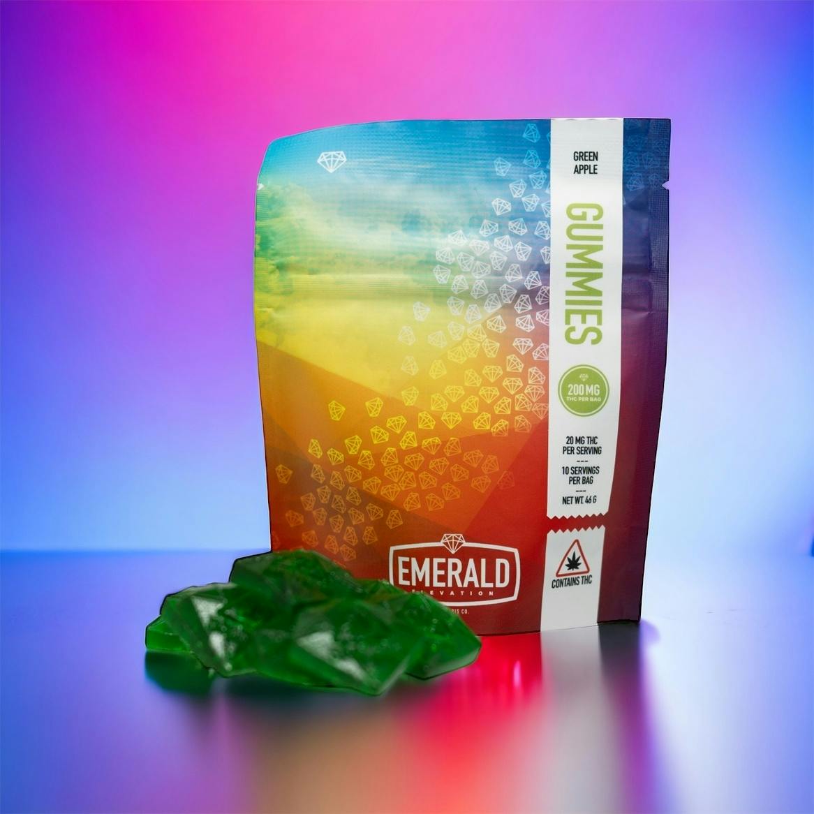 Green Apple Gummies by Emerald Elevation Cannabis Co