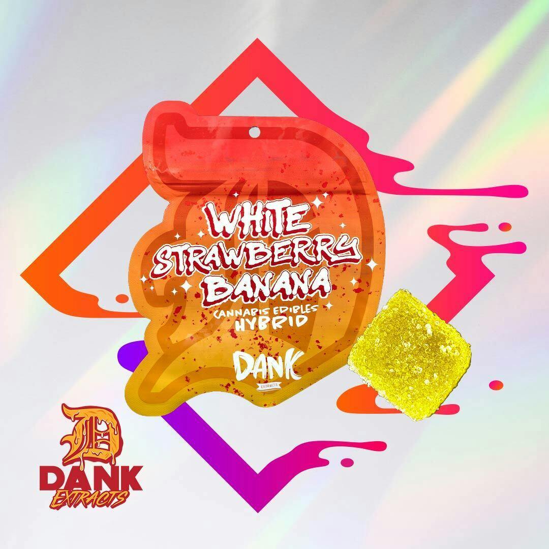 White Strawberry Banana Gummies | 200mg | 4ct | 50mg each