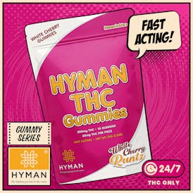 White Cherry Runtz | ALL DAY • Fast Acting 200mg Gummies | HYMAN | REC